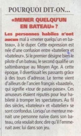 mener en bateau