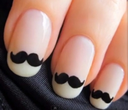 moustache,barbe, ongle, nail art