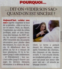vider son sac