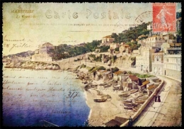marseille, carte postale, cartes postales, vintage