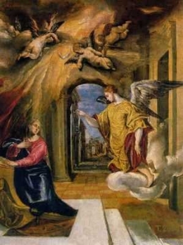 el greco, l'annonciation