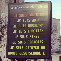 ana charlie, je suis charlie, charlie hebdo, manif, janvier, paris