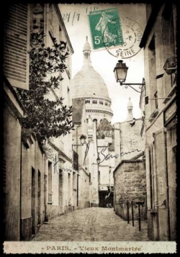 paris, carte postale, cartes postales, vintage
