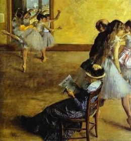 degas, le cours de danse