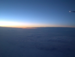 lever de soleil a 11000 metres