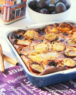 clafoutis, quetsches, cannelle, 