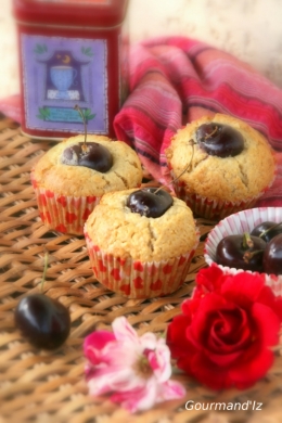 muffins,vanille,cerise