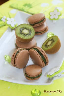 macarons kiwi,