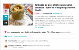 tartinade pois chiches,pois chiches,hoummous,sésame
