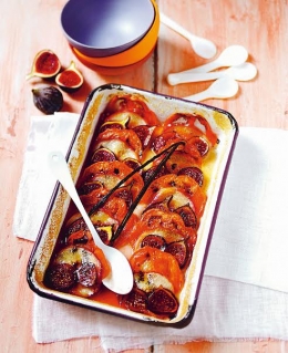recette tian  sucré, vanille, recette tian de fruits