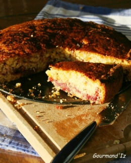 gâteau basque, cerise