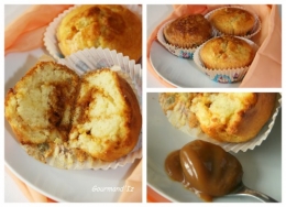 muffins caramel beurre salé, salidou, caramel beurre salé
