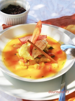 lotte, curcuma, citronnelle, nage de poisson, nage de lotte