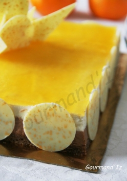 entremet caramelia, entremet mandarine