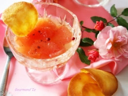 octobre rose,recette rose cancer du sein,salade de fruits,salade de pamplemousse,eau de rose