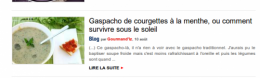 gaspacho,gaspacho de courgettes,menthe,soupe froide