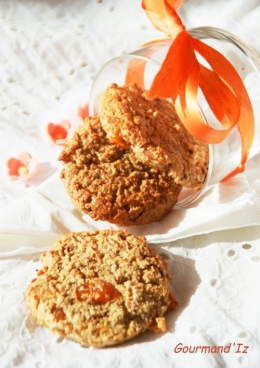 biscuit avoine, biscuit amandes, biscuit abricots