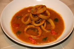 encornets,lait de coco,colombo,antilles