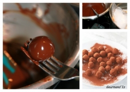 recettes de truffes au chocolat, truffes au chocolat, enrobage, tablage du chocolat au bain marie, ail noir et chocolat