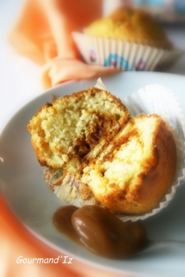 muffins caramel beurre salé, salidou, caramel beurre salé