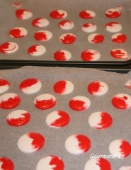 macaron,ganache au thym,fraises