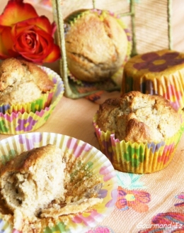 Muffins ig bas, recette muffins, pommes sechées