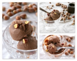 glace vegan, glace chocolat noisette, tofu soyeux