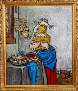 "La laitière " d'après Jan Vermeer