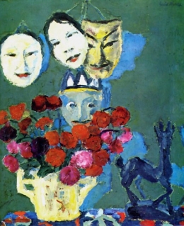 Masques et dahlias de Emil Nolde.jpg