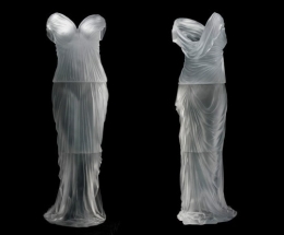 art,sculpture,verre,femme,vêtement,évocations,karen lamonte,musée,humain