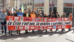 tete du cortege de la manifestation.JPG