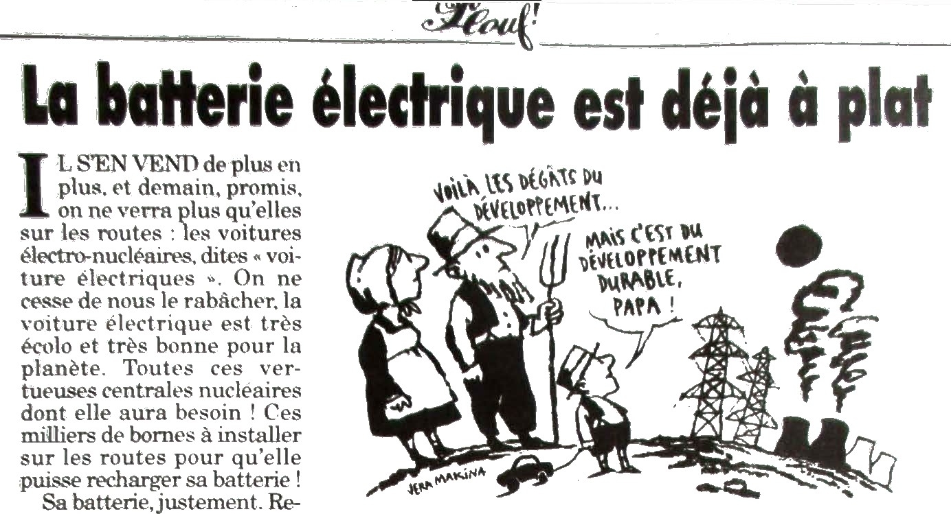 Jean luc Porquet Canard Enchaîné Voiture électrique Jean luc Porquet Canard Enchaîné Voiture électrique