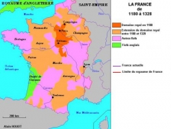 La France de 1180 à 1328...