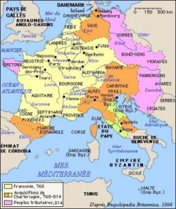 L'empire de Charlemagne...