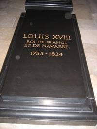 Le tombeau de Louis XVIII.