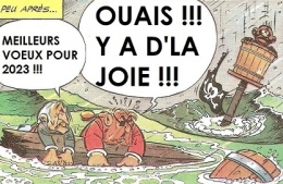 vœux de bonne année,2023,humour,bande dessinée,uderzo,goscinny,astérix