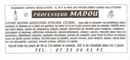 médiums africains,flyers,publicité,grand marabout,voyance,guérisseur,cierge pascal