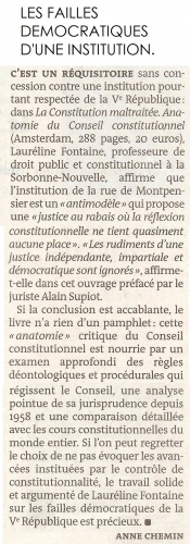 conseil constitutionnel,lauréline fontaine,