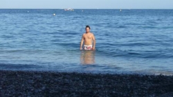 Baignade à Eze (proche Monaco)