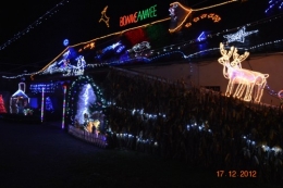 noel,ferme illuminée