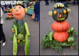 2015-10-25 canoes,Combarel,canal automne,Issigeac,décos couronne,citrouille.jpg