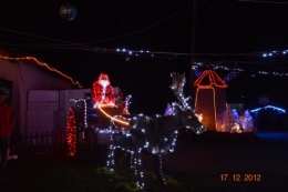 noel,ferme illuminée