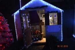 noel,ferme illuminée