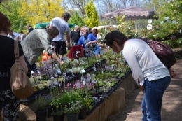 ancolies,jardins de la Brande,les filles et Caro 027.JPG