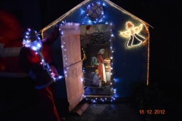 noel,ferme illuminée