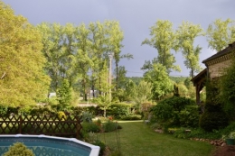 jardin,premières roses,colline,avant l'orage 110.JPG