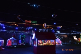 noel,ferme illuminée