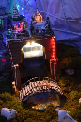 noel,ferme illuminée