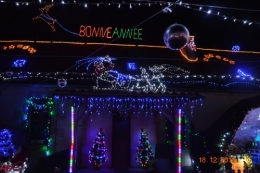 noel,ferme illuminée