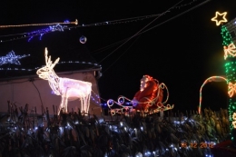 noel,ferme illuminée